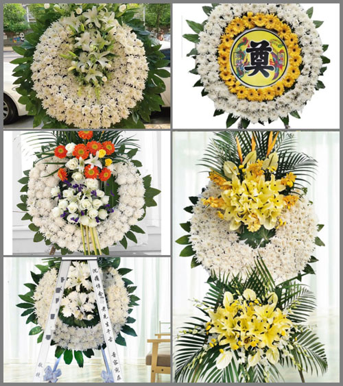 安徽滁州市明光市明南街道坝西村花圈速递